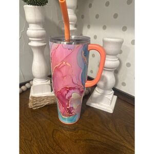 Swig Life 40oz Mega Mug Wanderlust Marble Insulated Tumbler with Handle drink